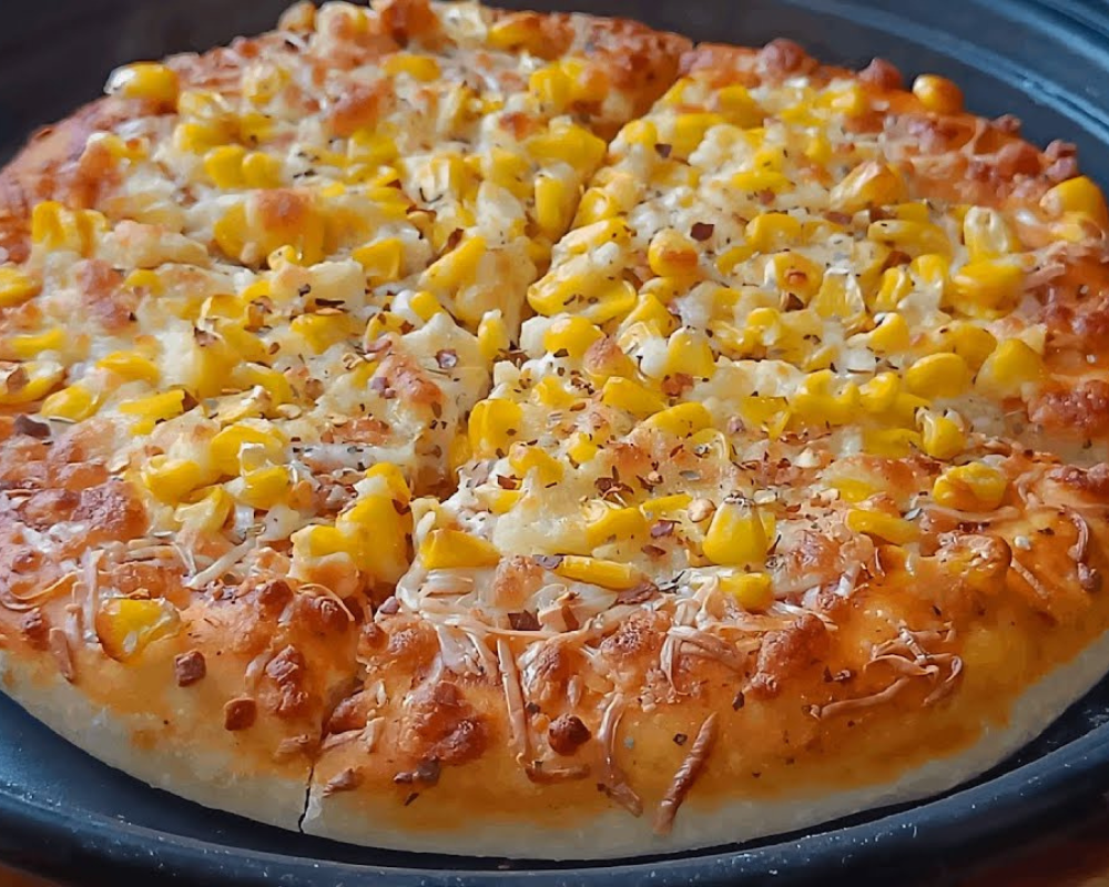 Cheese Corn pizza